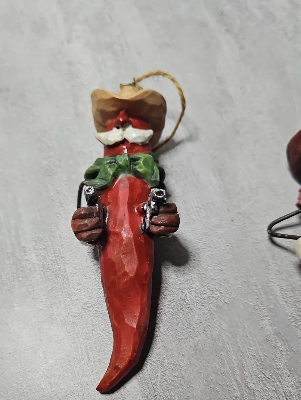 Pair Of Chili Pepper Ornaments